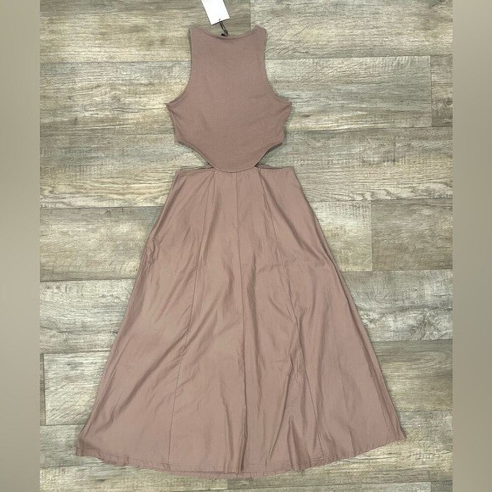 ZARA Cut-Out Midi Dress NWT - Picture 16 of 16